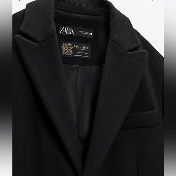 Zara Wool Menswear Style Coat Limited Edition Size XS - Picture 5 of 10